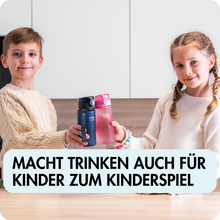 Lade das Bild in den Galerie-Viewer, 400ml Tritan Trinkflasche (Dunkelblau)
