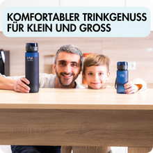 Lade das Bild in den Galerie-Viewer, 1050ml Tritan Trinkflasche (Dunkelblau)
