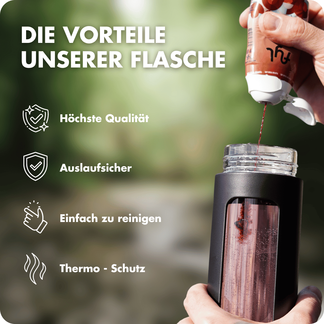 fyl Glas-Trinkflasche (460ml)