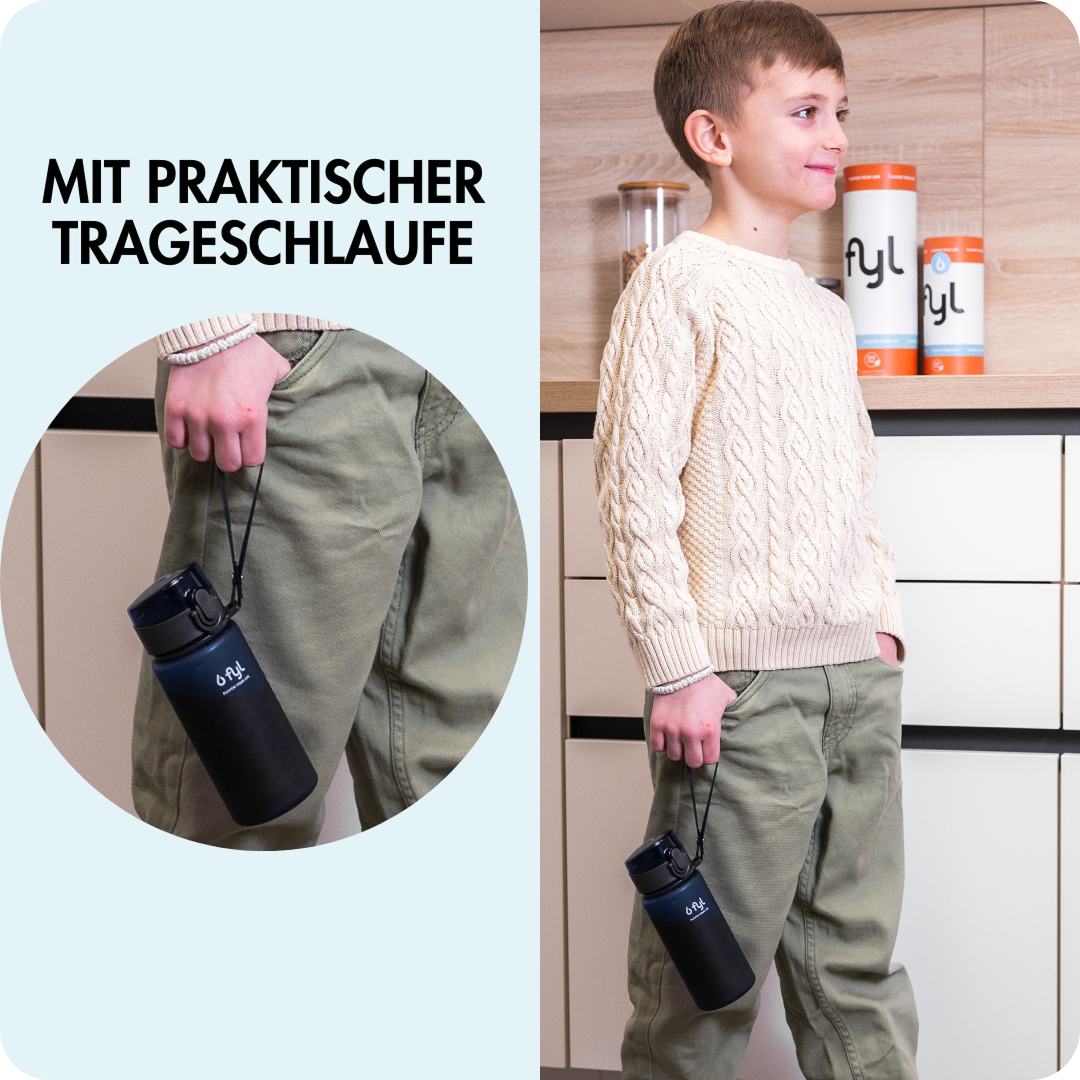 400ml Tritan Trinkflasche (Dunkelblau)