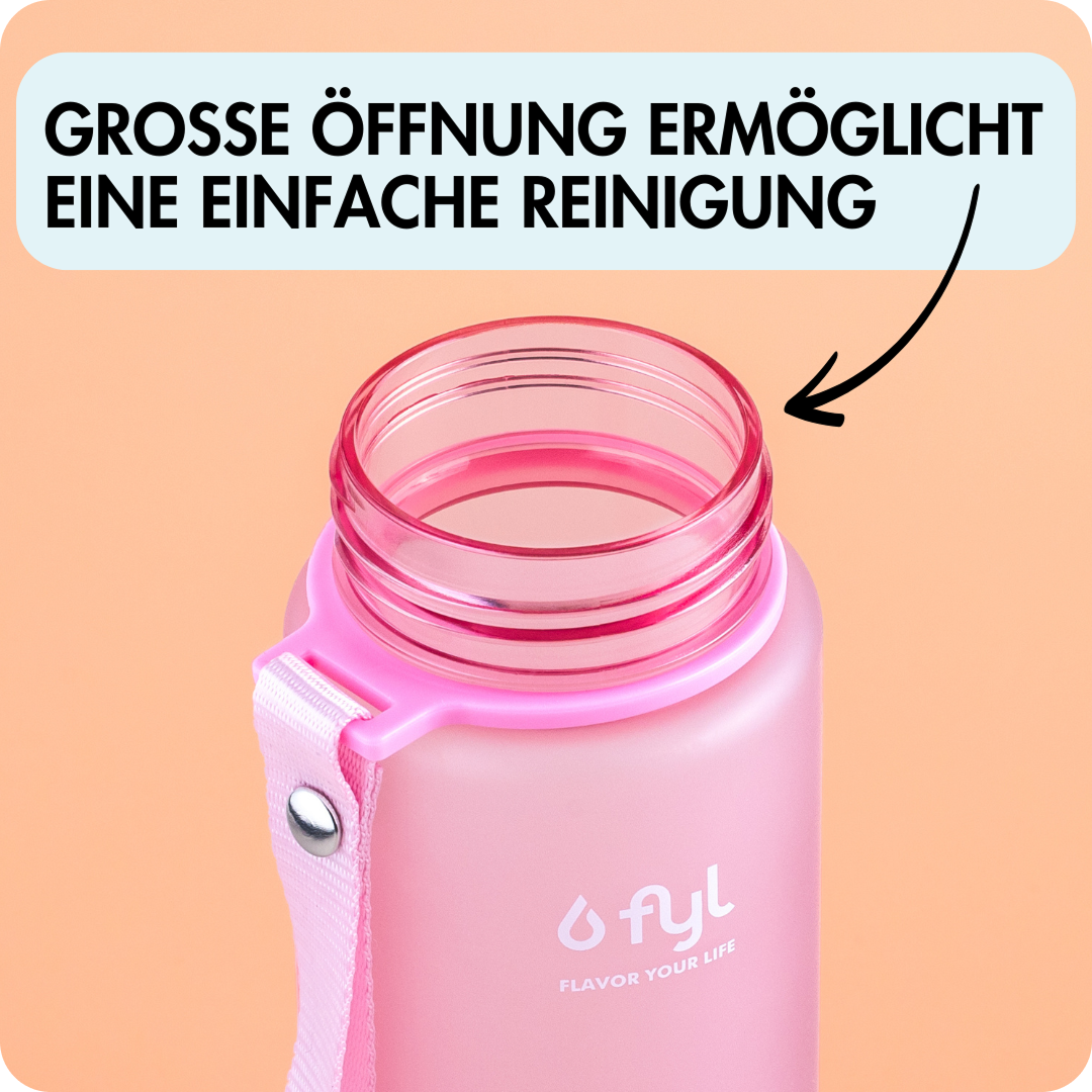 400ml Tritan Trinkflasche (Rosa)