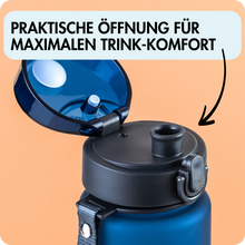 Lade das Bild in den Galerie-Viewer, 1050ml Tritan Trinkflasche (Dunkelblau)
