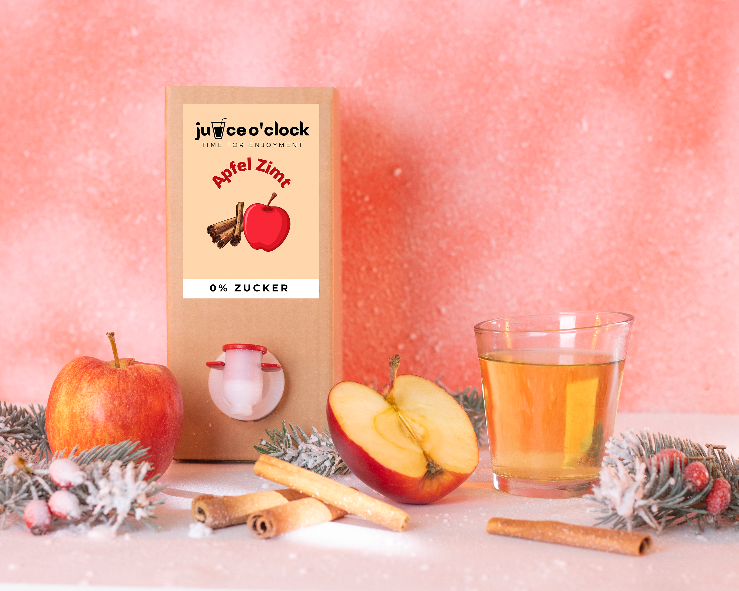 Umweltfreundliche Sirupbox Winter Edition Zuckerfrei