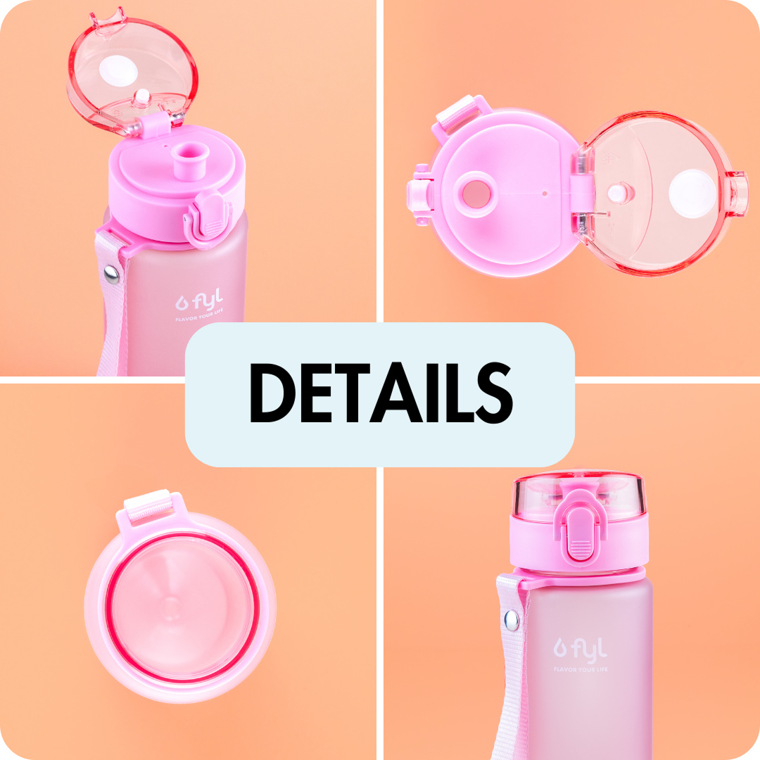 400ml Tritan Trinkflasche (Rosa)