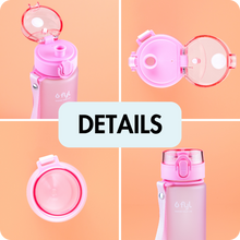 Lade das Bild in den Galerie-Viewer, 400ml Tritan Trinkflasche (Rosa)
